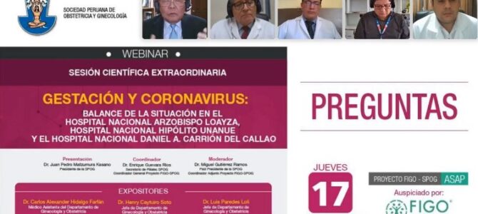 WEBINAR Gestación y Coronavirus – 17 de setiembre de 2020